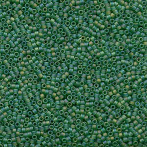 Miyuki 11/0 Delica Bead - DB858 - Matte Transparent Light Green AB