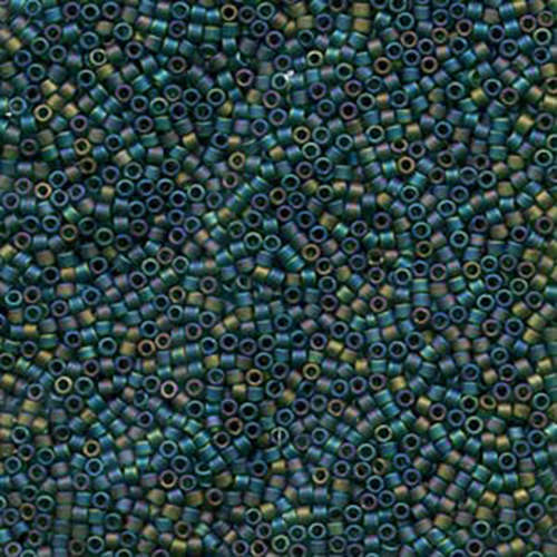 Miyuki 11/0 Delica Bead - DB859 - Matte Emerald AB