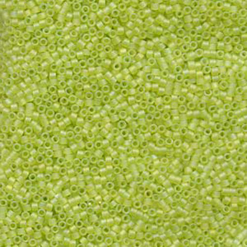 Miyuki 11/0 Delica Bead - DB860 - Matte Transparent Chartreuse AB