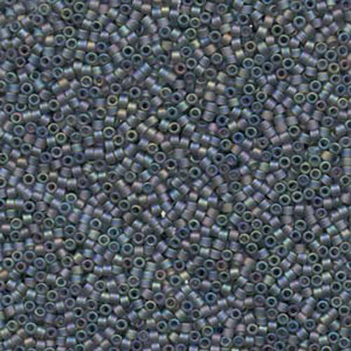 Miyuki 11/0 Delica Bead - DB863 - Matte Gray AB
