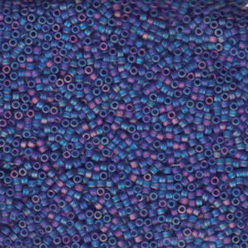 Miyuki 11/0 Delica Bead - DB864 - Matte Transparent Cobalt AB