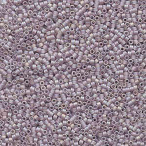 Miyuki 11/0 Delica Bead - DB868 - Matte Transparent Pink Mist AB