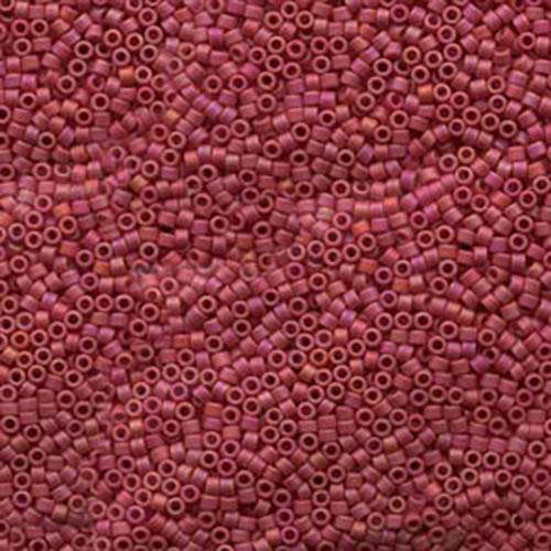 Miyuki 11/0 Delica Bead - DB874 - Matte Opaque Maroon AB