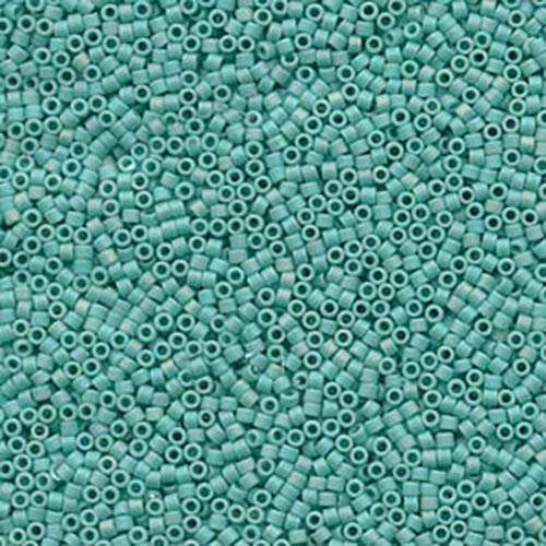 Miyuki 11/0 Delica Bead - DB878 - Matte Opaque Turquoise AB
