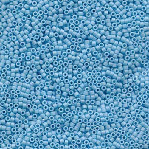 Miyuki 11/0 Delica Bead - DB879 - Matte Opaque Sky Blue AB