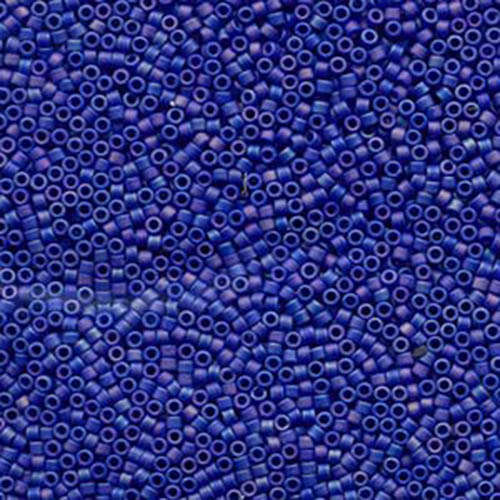 Miyuki 11/0 Delica Bead - DB880 - Matte Opaque Dark Blue AB