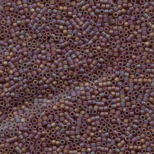 Miyuki 11/0 Delica Bead - DB884 - Matte Opaque Brown AB