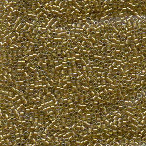 Miyuki 11/0 Delica Bead - DB909 - Sparkling Marigold Lined Chartreuse