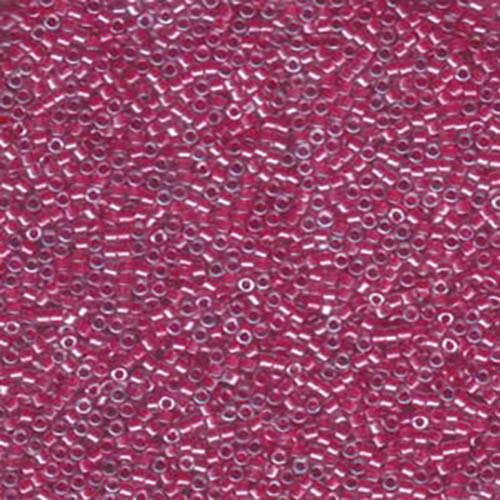 Miyuki 11/0 Delica Bead - DB914 - Sparkling Dark Pink Lined Crystal