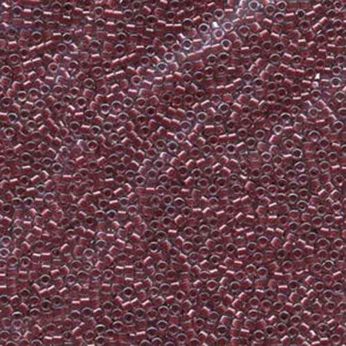 Miyuki 11/0 Delica Bead - DB924 - Sparkling Cranberry Lined Crystal