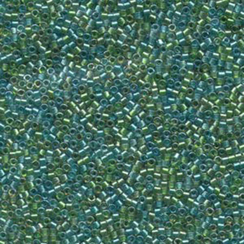 Miyuki 11/0 Delica Bead - DB984 - Lined Aqua / Teal Mix