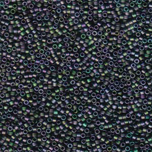 Miyuki 11/0 Delica Bead - DB1053 - Matte Metallic Purple/Green Iris
