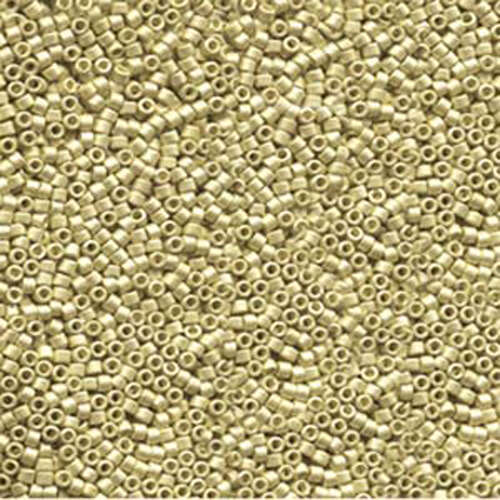 Miyuki 11/0 Delica Bead - DB1154 - Galvanized Semi-Frost Zest