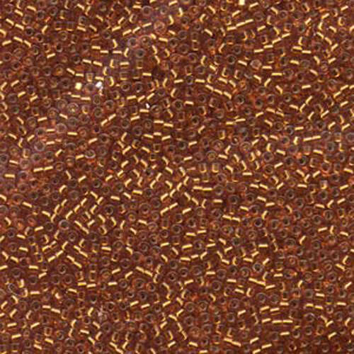 Miyuki 11/0 Delica Bead - DB1333 - Silver Lined Dyed Orange