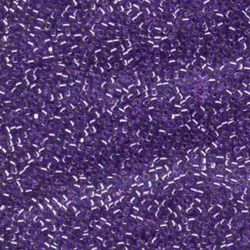 Miyuki 11/0 Delica Bead - DB1347 - Dyed Silver Lined Lilac
