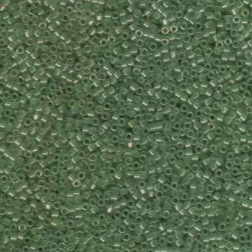 Miyuki 11/0 Delica Bead - DB1415 - Transparent Light Moss Green