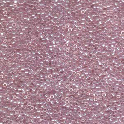Miyuki 11/0 Delica Bead - DB1472-1 - Transparent Pale Rose Luster - Lead Free