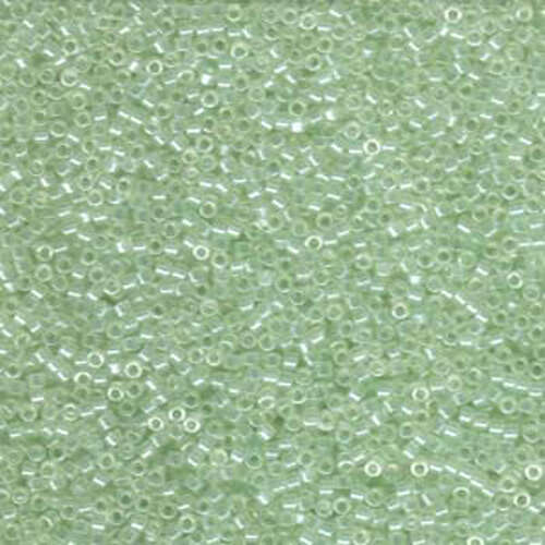 Miyuki 11/0 Delica Bead - DB1474 - Translucent Pale Green Mist Luster
