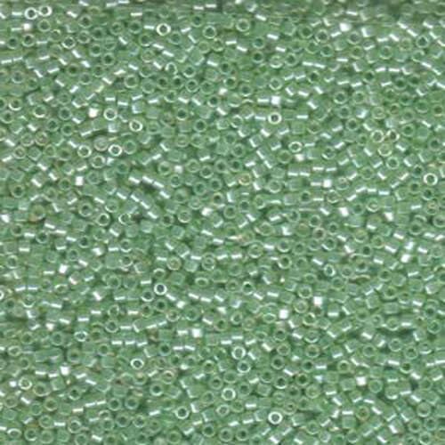 Miyuki 11/0 Delica Bead - DB1483 - Translucent Pale Mint Green Luster