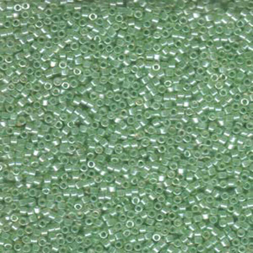 Miyuki 11/0 Delica Bead - DB1483 - Translucent Pale Mint Green Luster
