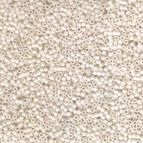 Miyuki 11/0 Delica Bead - DB1490 - Opaque Bisque White