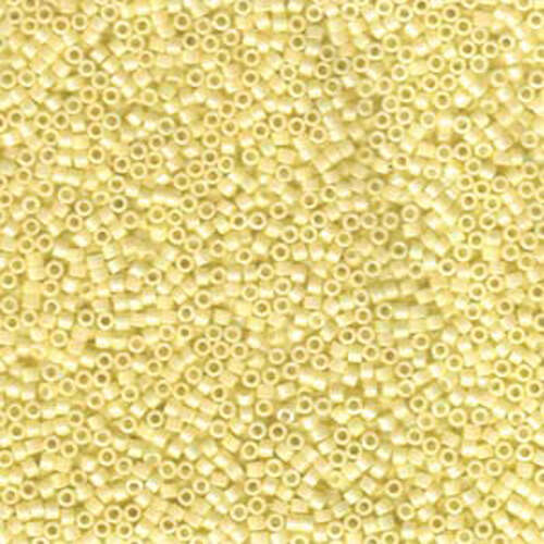 Miyuki 11/0 Delica Bead - DB1501 - Opaque Pale Yellow AB