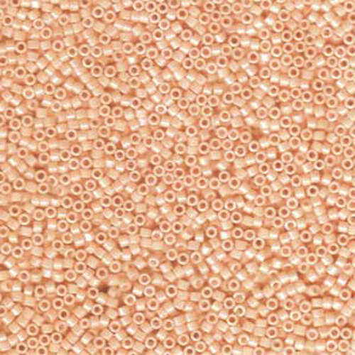 Miyuki 11/0 Delica Bead - DB1502 - Opaque Light Peach AB