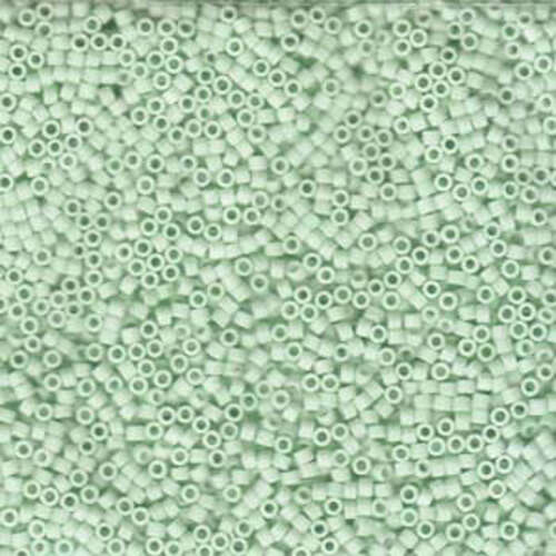 Miyuki 11/0 Delica Bead - DB1516-1 - Matte Opaque Light Mint - Lead Free