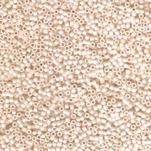 Miyuki 11/0 Delica Bead - DB1520 - Matte Opaque Bisque White AB