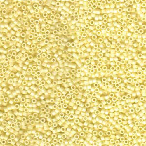 Miyuki 11/0 Delica Bead - DB1521 - Matte Opaque Pale Yellow AB