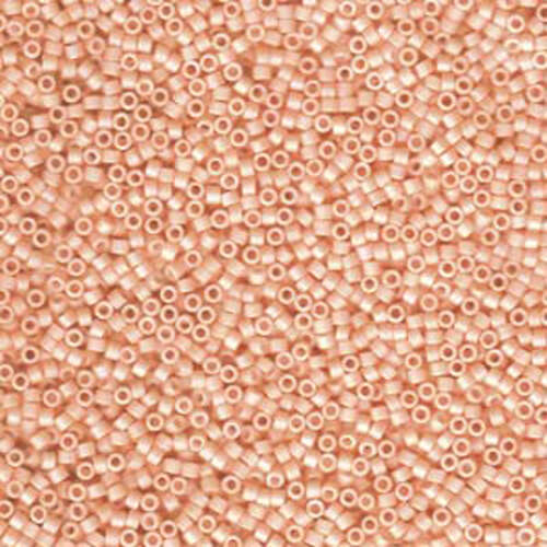 Miyuki 11/0 Delica Bead - DB1522 - Matte Opaque Light Peach AB