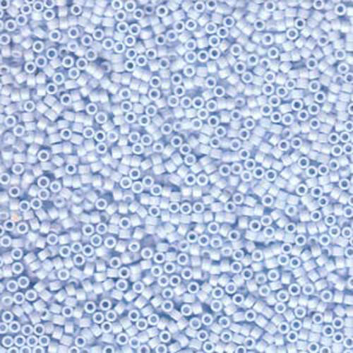 Miyuki 11/0 Delica Bead - DB1527 - Matte Opaque Light Sky Blue AB