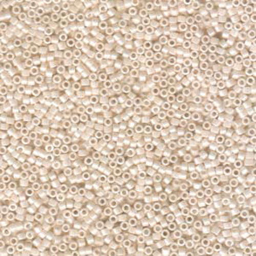 Miyuki 11/0 Delica Bead - DB1530-1 - Opaque Bisque White Ceylon - Lead Free