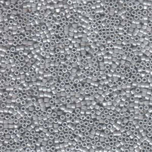 Miyuki 11/0 Delica Bead - DB1538-1 - Opaque Light Smoke Ceylon - Lead Free