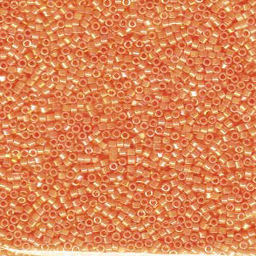 Miyuki 11/0 Delica Bead - DB1573 - Opaque Mandarin AB