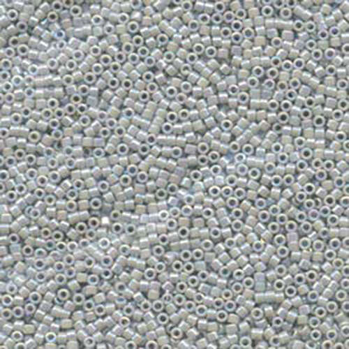 Miyuki 11/0 Delica Bead - DB1579 - Opaque Ghost Grey AB