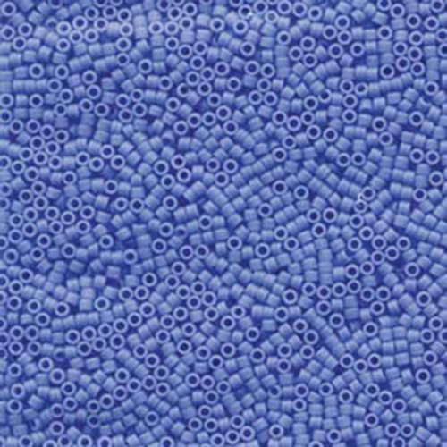 Miyuki 11/0 Delica Bead - DB1588 - Matte Opaque Cyan Blue