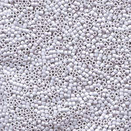 Miyuki 11/0 Delica Bead - DB1589 - Matte Opaque Ghost Grey