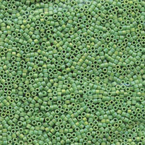 Miyuki 11/0 Delica Bead - DB1594 - Matte Opaque Avocado AB