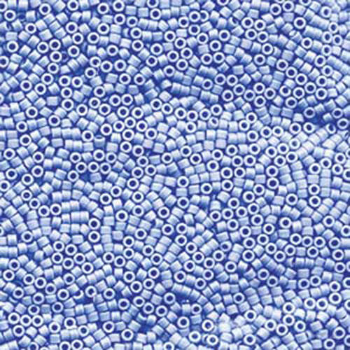 Miyuki 11/0 Delica Bead - DB1596 - Matte Opaque Agate Blue AB
