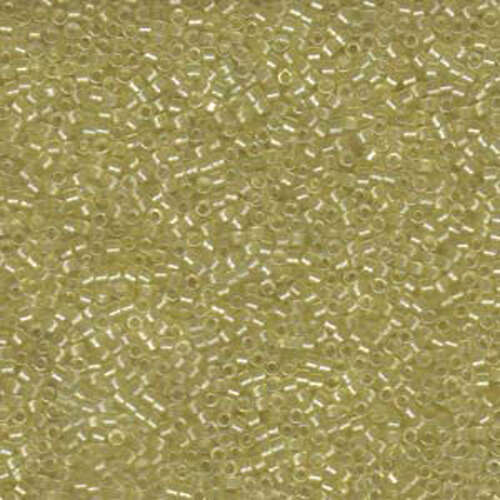 Miyuki 11/0 Delica Bead - DB1676 - Pearl Lined Transparent Pale Yellow AB