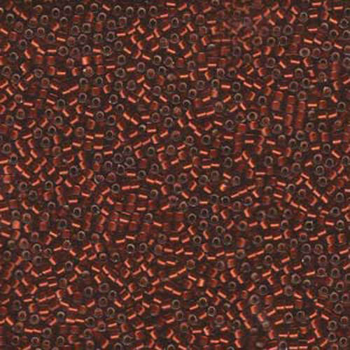 Miyuki 11/0 Delica Bead - DB1683 - Silver Lined Glazed Dark Topaz