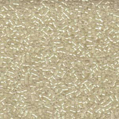 Miyuki 11/0 Delica Bead - DB1701 - Pearl Lined Transparent Pale Beige AB