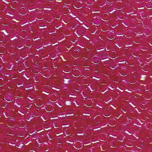Miyuki 11/0 Delica Bead - DB1743 - Transparent Hot Pink Lined Crystal AB