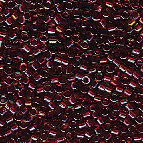 Miyuki 11/0 Delica Bead - DB1748 - Sparkling Cranberry Lined Chartreuse AB