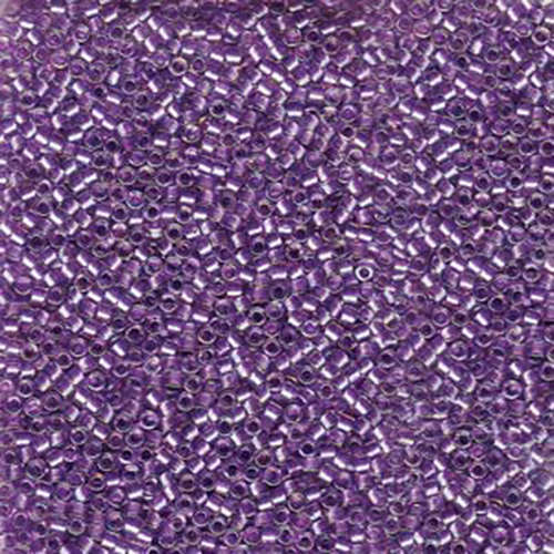 Miyuki 11/0 Delica Bead - DB1754 - Sparkling Purple Lined Crystal AB