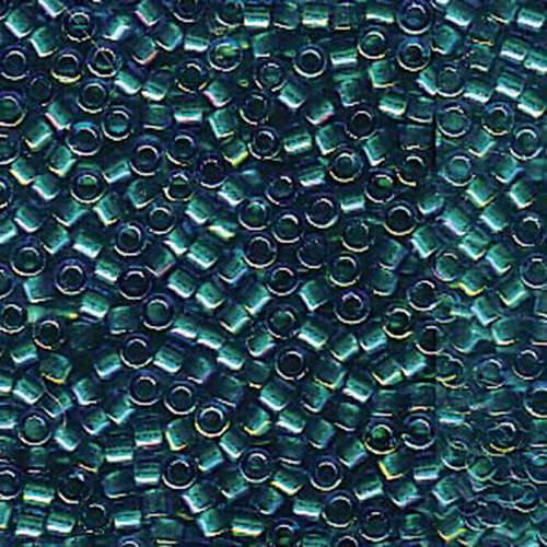 Miyuki 11/0 Delica Bead - DB1764 - Sparkling Emerald Lined Aqua AB