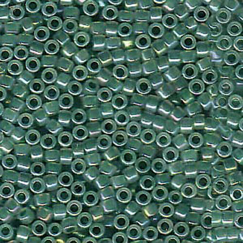 Miyuki 11/0 Delica Bead - DB1768 - Sparkling Forest Green Lined Opal AB