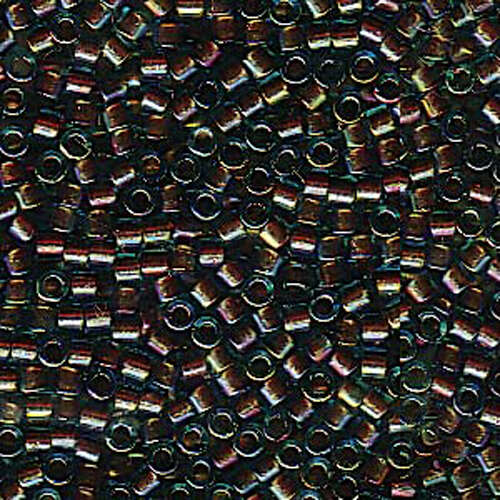 Miyuki 11/0 Delica Bead - DB1775 - Transparent Lined Aqua / Topaz AB