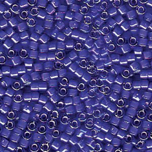 Miyuki 11/0 Delica Bead - DB1785 - White Lined Cobalt AB